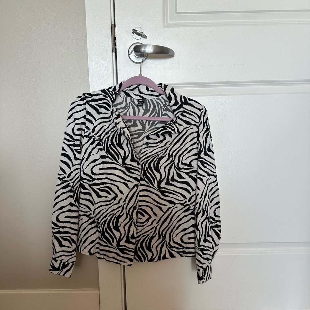Zebra Print Blouse